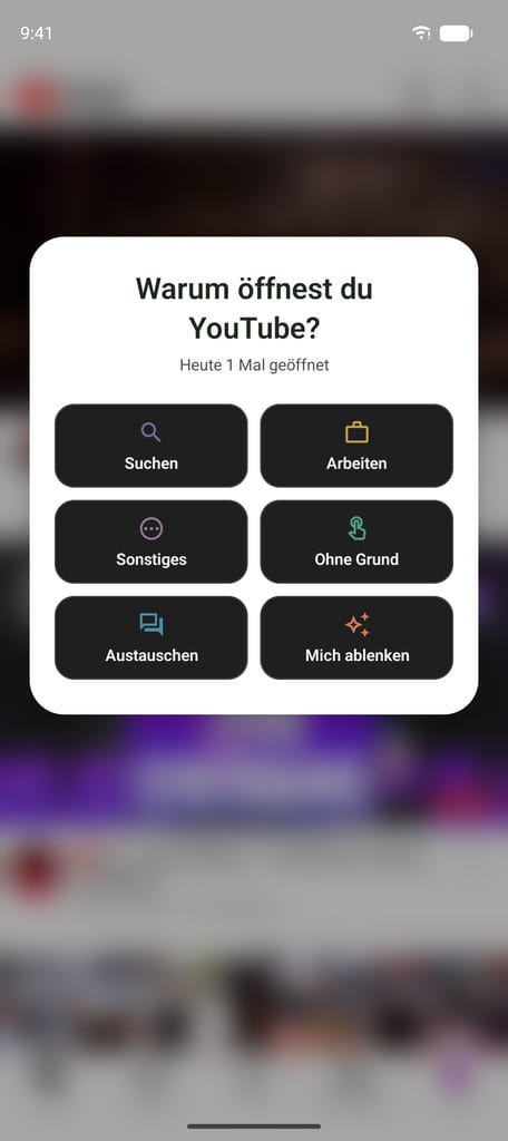 Die Frage „warum jetzt?“ beim Öffnen einer App auf Android, in pourquoi.app