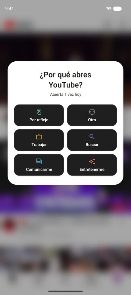 La pregunta «¿por qué ahora?» al abrir una app en Android, en pourquoi.app